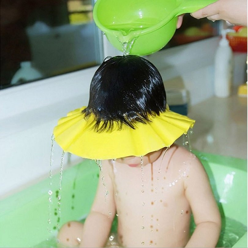 Visière chapeau pour douche bébé I ShampooCap™ - Mon précieux trésor